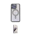 ieg™ iPhone 14 Pro Kılıf Zirve Doku Prime - Siyah Bilvis 3D Mat Cam Ekran Koruyucu
