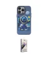 ieg™ iPhone 14 Pro Kılıf Zirve Form Özel Seri - Siyah Bilvis 3D Mat Cam Ekran Koruyucu