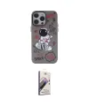 ieg™ iPhone 14 Pro Kılıf Zirve Form Özel Seri - Siyah Bilvis 3D Mat Cam Ekran Koruyucu