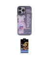 ieg™ iPhone 14 Pro Kılıf Zirve Form Özel Seri - Siyah Buffer Hayalet Cam Ekran Koruyucu