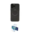 ieg™ iPhone 14 Pro Kılıf Zirve Klasik Prime - Siyah 3D Antistatik Cam Ekran Koruyucu