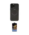 ieg™ iPhone 14 Pro Kılıf Zirve Klasik Prime - Siyah Buffer Hayalet Cam Ekran Koruyucu