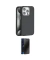 ieg™ iPhone 14 Pro Kılıf Zirve Modern Prime - Siyah 3D Antistatik Hayalet Cam Ekran Koruyucu