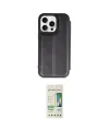 ieg™ iPhone 14 Pro Kılıf Zirve Yansıma Serisi - Siyah 20D Premium Cam Ekran Koruyucu