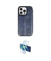 ieg™ iPhone 14 Pro Kılıf Zirve Yansıma Serisi - Siyah 3D Antistatik Cam Ekran Koruyucu
