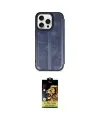 ieg™ iPhone 14 Pro Kılıf Zirve Yansıma Serisi - Siyah Buffer Cam Ekran Koruyucu