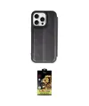 ieg™ iPhone 14 Pro Kılıf Zirve Yansıma Serisi - Siyah Buffer Cam Ekran Koruyucu