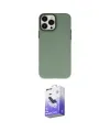 ieg™ iPhone 14 Pro Max Kılıf Ahenk Çizgi Prime - Siyah Bilvis 5in1 5D Magic Hayalet Cam Ekran Koruyucu