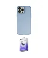 ieg™ iPhone 14 Pro Max Kılıf Ahenk Çizgi Prime - Siyah Bilvis 5in1 5D Magic Hayalet Cam Ekran Koruyucu