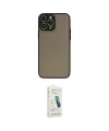 ieg™ iPhone 14 Pro Max Kılıf Ahenk Çizgi Serisi - Şeffaf Pasifik Cam Ekran Koruyucu