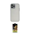 ieg™ iPhone 14 Pro Max Kılıf Ahenk Çizgi Serisi - Siyah Buffer Cam Ekran Koruyucu