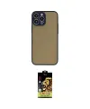 ieg™ iPhone 14 Pro Max Kılıf Ahenk Çizgi Serisi - Siyah Buffer Cam Ekran Koruyucu