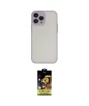 ieg™ iPhone 14 Pro Max Kılıf Ahenk Çizgi Serisi - Siyah Buffer Cam Ekran Koruyucu