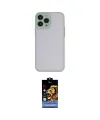 ieg™ iPhone 14 Pro Max Kılıf Ahenk Çizgi Serisi - Siyah Buffer Hayalet Cam Ekran Koruyucu