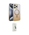 ieg™ iPhone 14 Pro Max Kılıf Ahenk Doku Özel Seri - Şeffaf Pasifik Cam Ekran Koruyucu