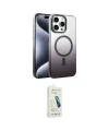 ieg™ iPhone 14 Pro Max Kılıf Ahenk Doku Özel Seri - Şeffaf Pasifik Cam Ekran Koruyucu