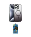 ieg™ iPhone 14 Pro Max Kılıf Ahenk Doku Özel Seri - Siyah 18D Cam Ekran Koruyucu