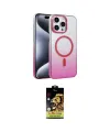 ieg™ iPhone 14 Pro Max Kılıf Ahenk Doku Özel Seri - Siyah Buffer Cam Ekran Koruyucu