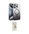 ieg™ iPhone 14 Pro Max Kılıf Ahenk Doku Özel Seri - Siyah Mat Seramik Nano Ekran Koruyucu
