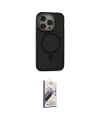 ieg™ iPhone 14 Pro Max Kılıf Ahenk Form Serisi - Siyah Bilvis 3D Mat Cam Ekran Koruyucu