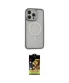ieg™ iPhone 14 Pro Max Kılıf Ahenk Form Serisi - Siyah Buffer Cam Ekran Koruyucu