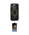ieg™ iPhone 14 Pro Max Kılıf Ahenk Form Serisi - Siyah Buffer Hayalet Cam Ekran Koruyucu