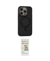 ieg™ iPhone 14 Pro Max Kılıf Ahenk Form Serisi - Siyah Mat Seramik Nano Ekran Koruyucu
