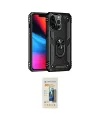 ieg™ iPhone 14 Pro Max Kılıf Ahenk Klasik Koleksiyonu - Siyah 6D Mat Seramik Hayalet Nano Ekran Koruyucu