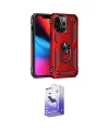 ieg™ iPhone 14 Pro Max Kılıf Ahenk Klasik Koleksiyonu - Siyah Bilvis 5in1 5D Magic Hayalet Cam Ekran Koruyucu