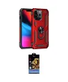 ieg™ iPhone 14 Pro Max Kılıf Ahenk Klasik Koleksiyonu - Siyah Buffer Hayalet Cam Ekran Koruyucu