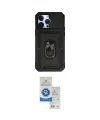 ieg™ iPhone 14 Pro Max Kılıf Ahenk Klasik - Şeffaf Royal Nano Ekran Koruyucu