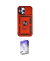 ieg™ iPhone 14 Pro Max Kılıf Ahenk Klasik - Siyah Bilvis 5in1 3D Magic Cam Ekran Koruyucu