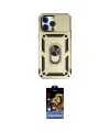 ieg™ iPhone 14 Pro Max Kılıf Ahenk Klasik - Siyah Buffer Hayalet Cam Ekran Koruyucu