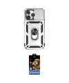 ieg™ iPhone 14 Pro Max Kılıf Ahenk Klasik - Siyah Buffer Hayalet Cam Ekran Koruyucu