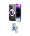 ieg™ iPhone 14 Pro Max Kılıf Ahenk Minimal Serisi - Şeffaf Royal Nano Ekran Koruyucu