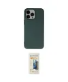 ieg™ iPhone 14 Pro Max Kılıf Ahenk Serisi - Siyah 6D Mat Seramik Hayalet Nano Ekran Koruyucu