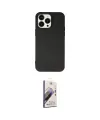 ieg™ iPhone 14 Pro Max Kılıf Ahenk Serisi - Siyah Bilvis 3D Mat Cam Ekran Koruyucu