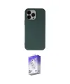 ieg™ iPhone 14 Pro Max Kılıf Ahenk Serisi - Siyah Bilvis 5in1 3D Magic Cam Ekran Koruyucu