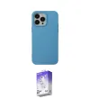 ieg™ iPhone 14 Pro Max Kılıf Ahenk Serisi - Siyah Bilvis 5in1 3D Magic Cam Ekran Koruyucu