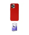 ieg™ iPhone 14 Pro Max Kılıf Ahenk Serisi - Siyah Bilvis 5in1 5D Magic Hayalet Cam Ekran Koruyucu