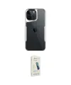 ieg™ iPhone 14 Pro Max Kılıf Akış Çizgi Koleksiyonu - Şeffaf Pasifik Cam Ekran Koruyucu