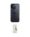 ieg™ iPhone 14 Pro Max Kılıf Akış Çizgi Koleksiyonu - Şeffaf Pasifik Cam Ekran Koruyucu