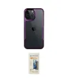 ieg™ iPhone 14 Pro Max Kılıf Akış Çizgi Koleksiyonu - Siyah 6D Mat Seramik Hayalet Nano Ekran Koruyucu