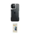 ieg™ iPhone 14 Pro Max Kılıf Akış Çizgi Koleksiyonu - Siyah 6D Mat Seramik Hayalet Nano Ekran Koruyucu