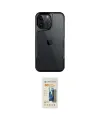 ieg™ iPhone 14 Pro Max Kılıf Akış Çizgi Koleksiyonu - Siyah 6D Mat Seramik Hayalet Nano Ekran Koruyucu