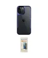 ieg™ iPhone 14 Pro Max Kılıf Akış Çizgi Koleksiyonu - Siyah 6D Mat Seramik Hayalet Nano Ekran Koruyucu