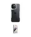 ieg™ iPhone 14 Pro Max Kılıf Akış Çizgi Koleksiyonu - Siyah Bilvis 3D Mat Cam Ekran Koruyucu