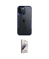 ieg™ iPhone 14 Pro Max Kılıf Akış Çizgi Koleksiyonu - Siyah Bilvis 3D Mat Cam Ekran Koruyucu