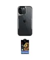 ieg™ iPhone 14 Pro Max Kılıf Akış Çizgi Koleksiyonu - Siyah Buffer Hayalet Cam Ekran Koruyucu