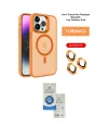 ieg™ iPhone 14 Pro Max Kılıf Akış Form - Şeffaf Royal Nano Ekran Koruyucu